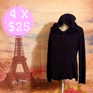 Carol Rose Purple hooded sweater